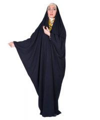 چادر جده عبایی حریرالاسود شهر حجاب مدل 8044 زرد