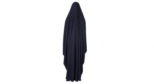چادر جده عبایی حریرالاسود شهر حجاب مدل 8044 قرمز